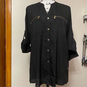 * Calvin Klein button up top